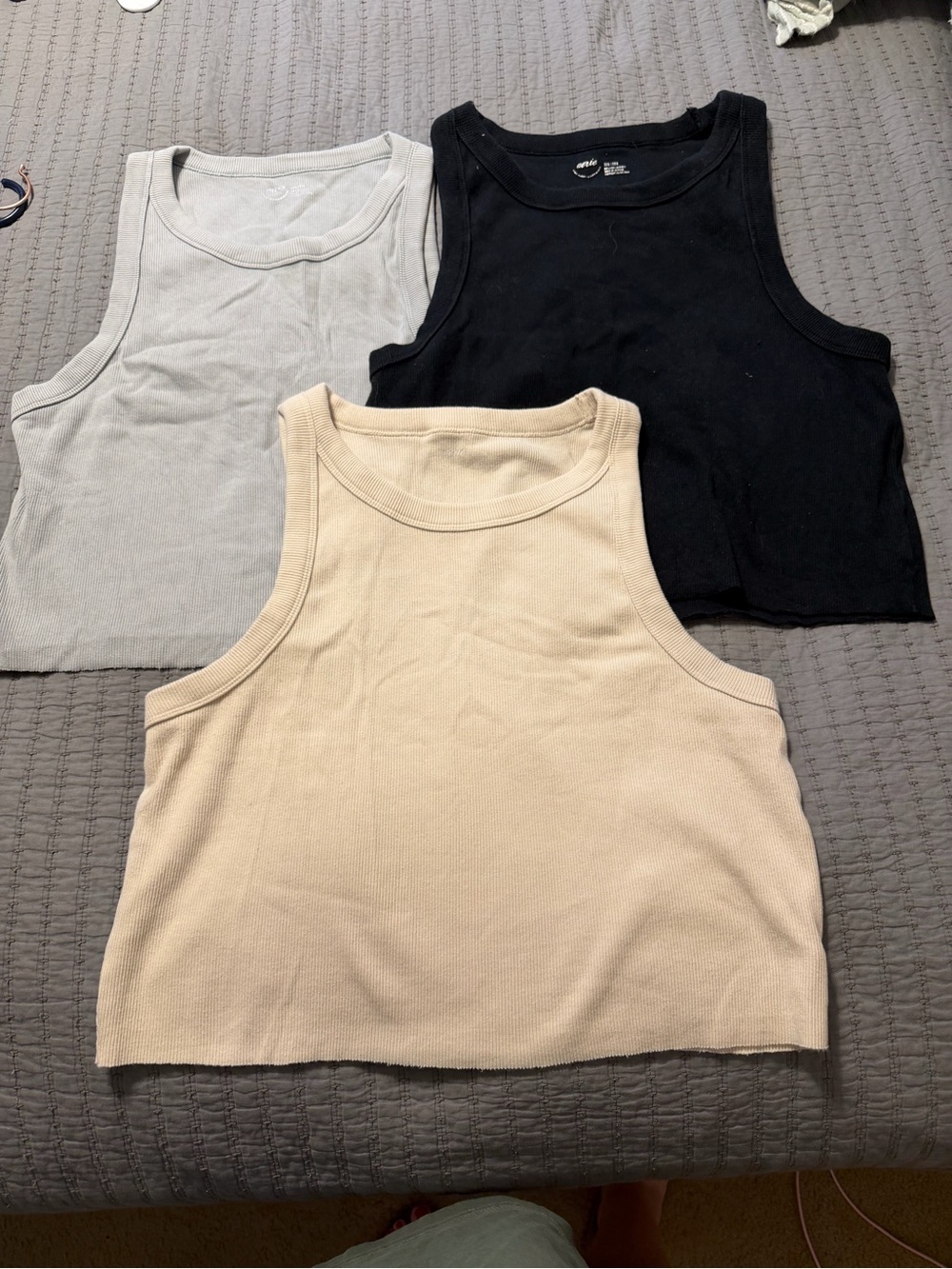Aerie Free Spirit Ribbed Crop Top High Neck Bundle